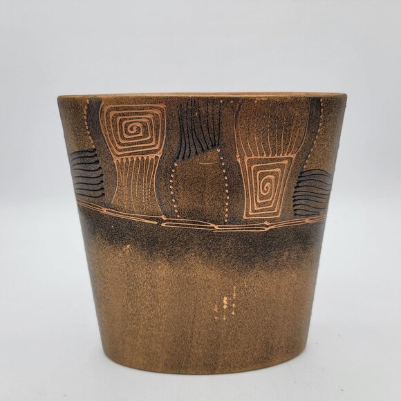 Sarra Blu Mod Art Pottery Vase Romania - Picture 3 of 5